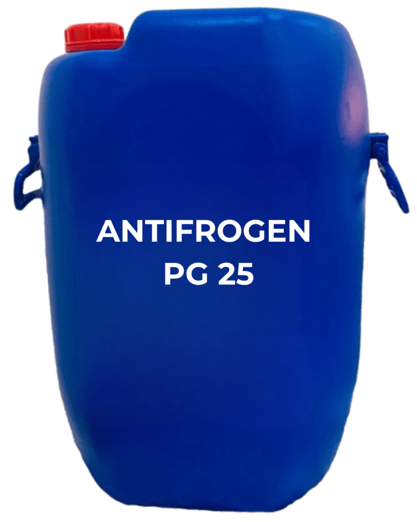 Clariant Antifrogen PG25 propylene glycol based heat transfer fluid for HVAC and refrigeration systems